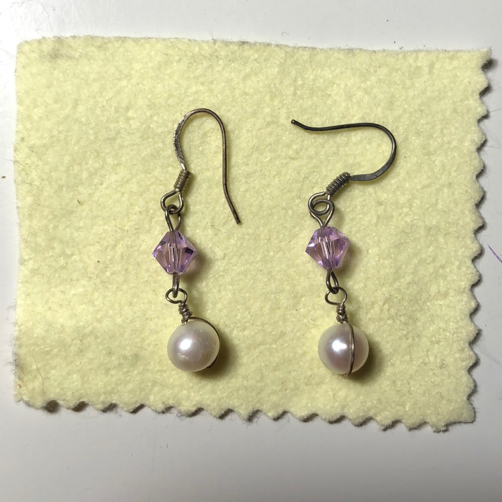 Real Fresh Water Pearl Earrings